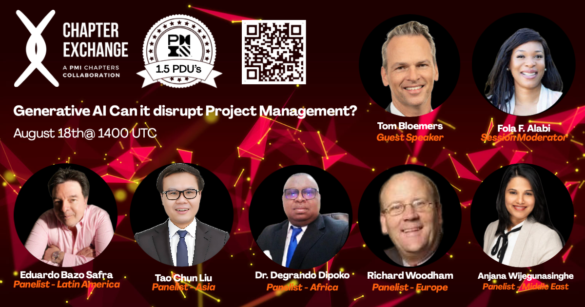 PMI Chapter Xchange: Generative AI - Can it Disrupt Project Management